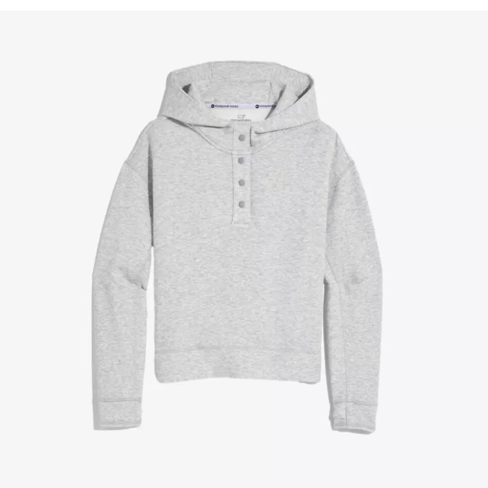 Vineyard Vines Hooded Snap-Front Pullover Hoodie - Picture 4 of 6